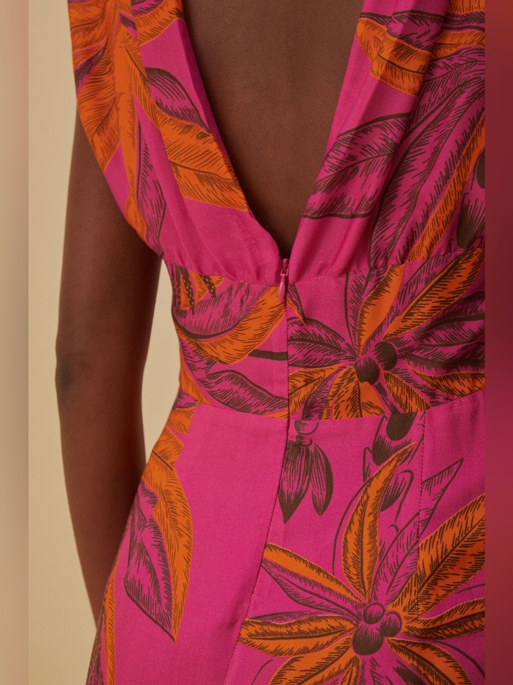 Farm Rio: Pink Beach Forest Maxi Dress - Picture 5 of 12